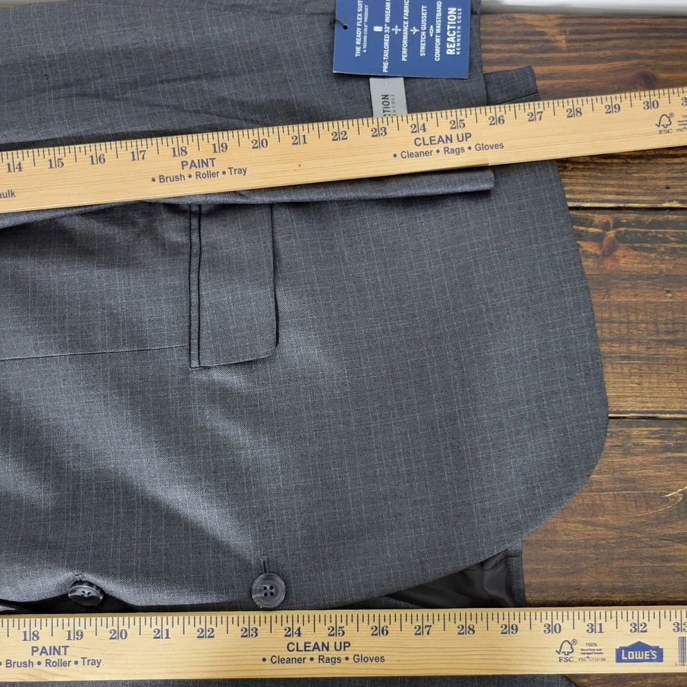 Kenneth Cole Reaction‎ Men's Sport Coat Blazer Gun Metal Techni-Cole 48R NEW